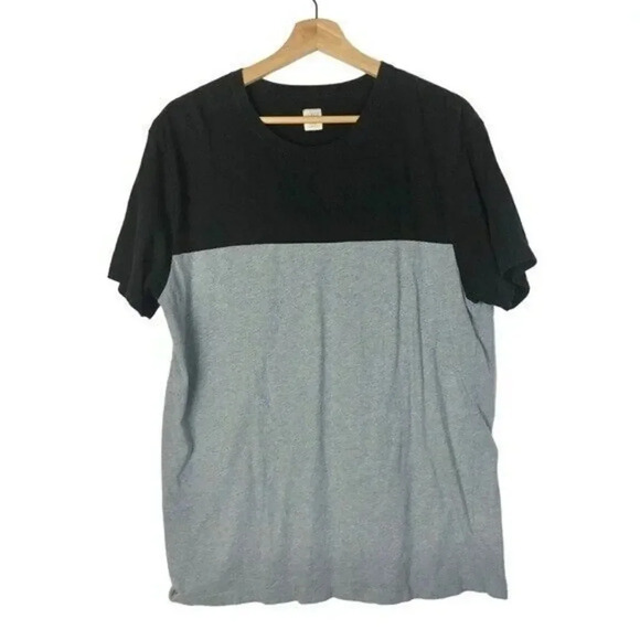 J. Crew Blue Colorblock Slim Fit Crewneck Short Sleeve T-Shirt L - Picture 1 of 3